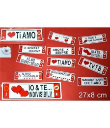 TARGA ADESIVA CON VENTOSE...