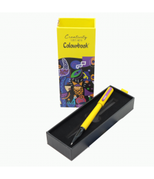 PENNA METALLO ROLLER GIALLA