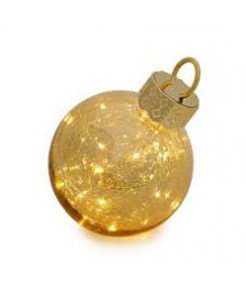 SFERA IN VETRO DORATO CON...