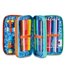 SEVEN  ASTUCCIO 3 ZIP 3D -...